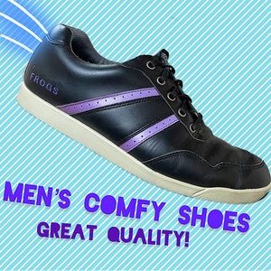 JF black and purple shoes | go frog on the side | condition: ❤️